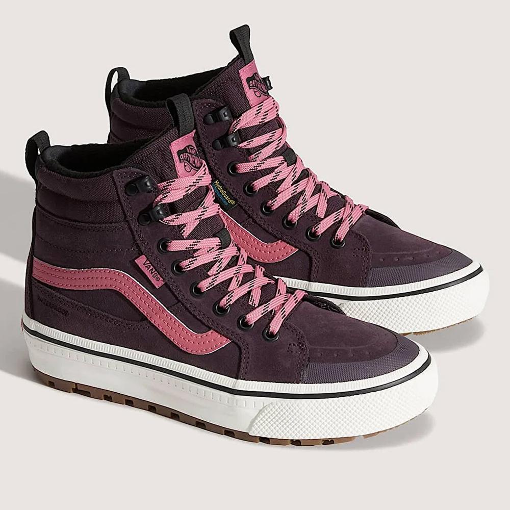 Buty damskie Vans SK8-Hi Waterproof VN000DAQ02Y1 - fioletowe