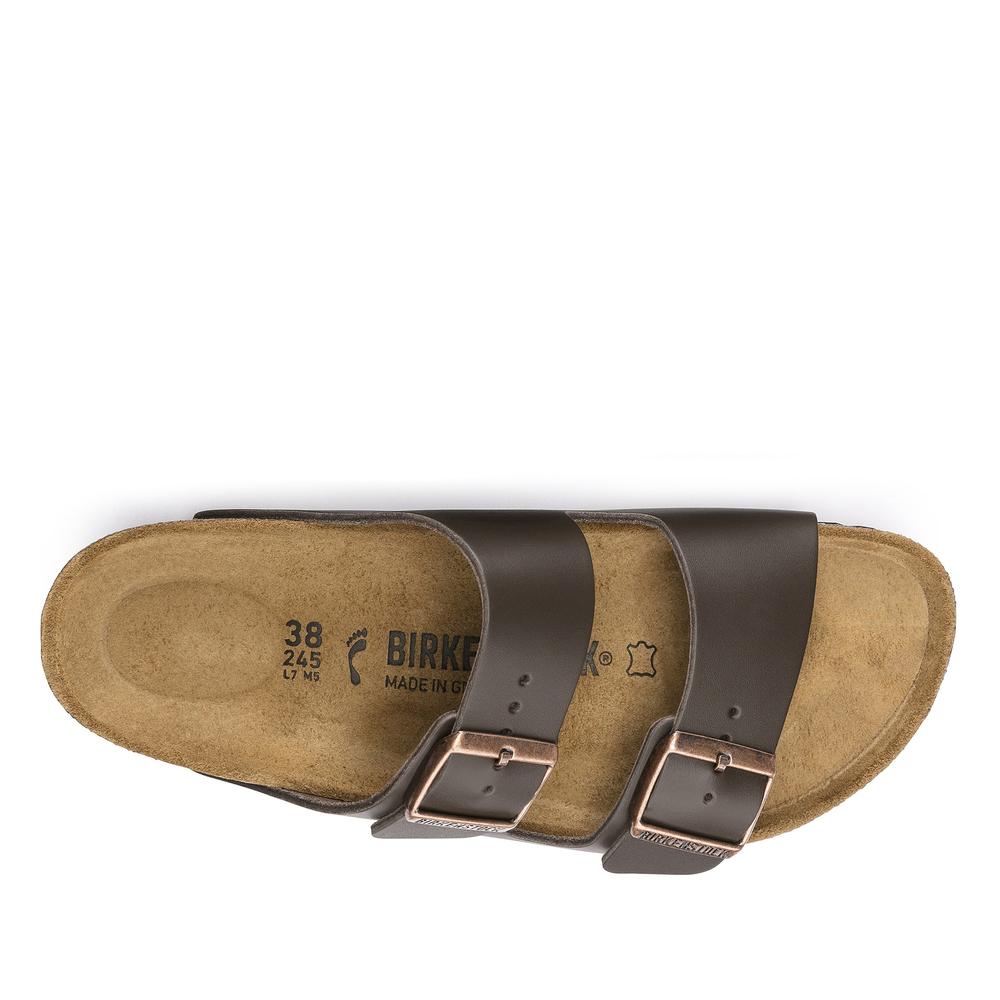 Klapki damskie Birkenstock Arizona 51103 - brązowe
