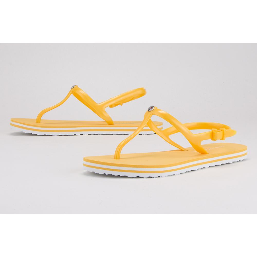 TOMMY HILFIGER IRREDESCENT FLAT BEACH SANDAL > FW0FW04796-ZEK