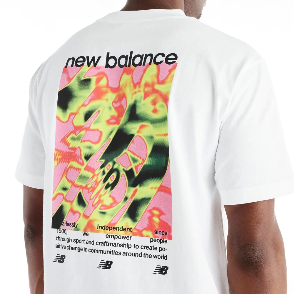 Koszulka męska New Balance Heat Map Forward Thinker MT62O0CVWT - biała
