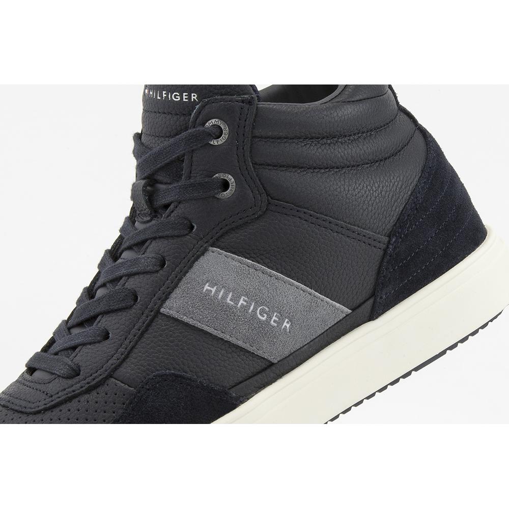 TOMMY HILFIGER LIGHTWEIGHT MATERIAL MIX MID CUT > FM0FM01702-403