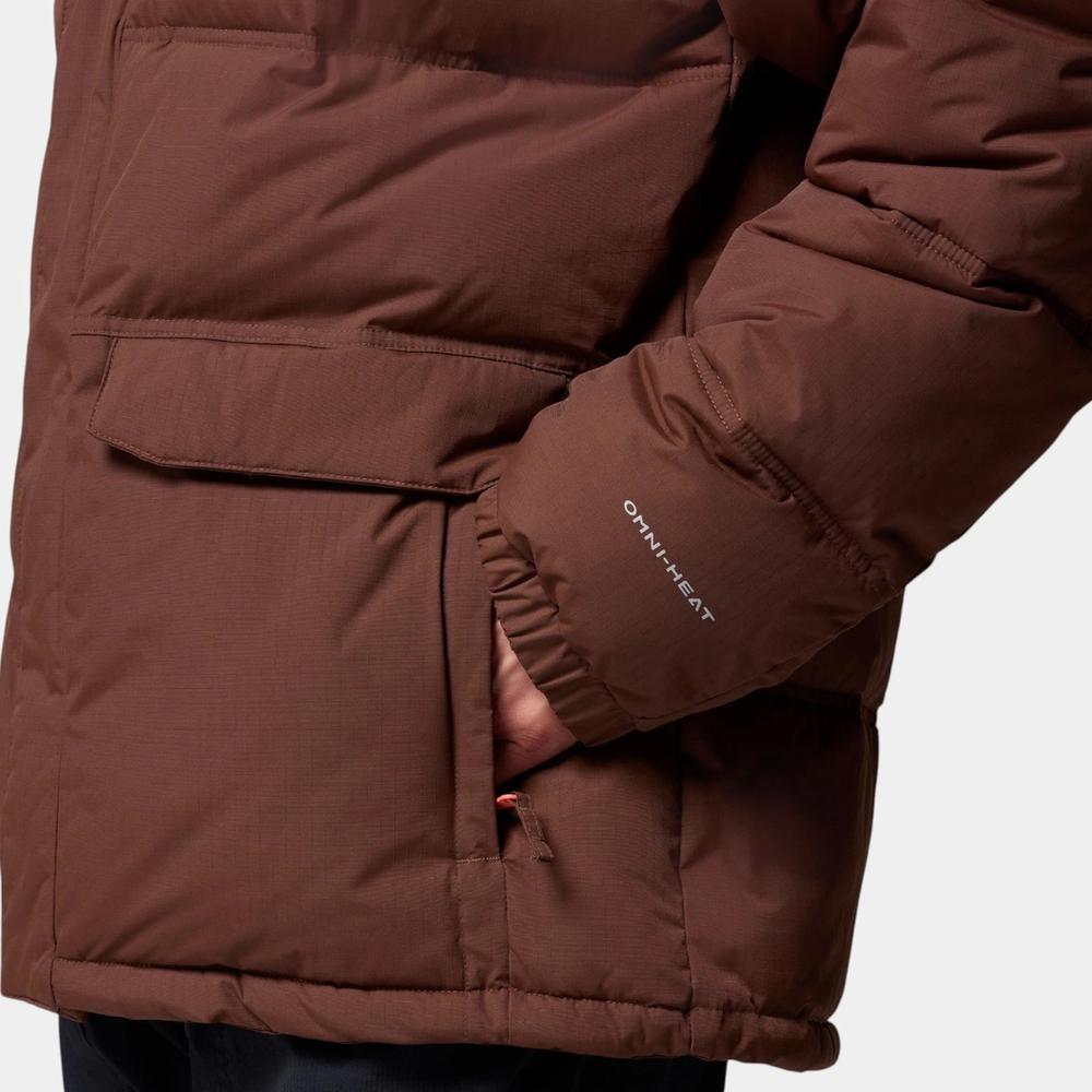 Kurtka męska Columbia Landroamer Hooded Puffer 2088081256 - brązowa