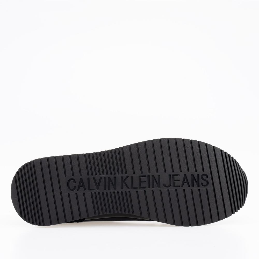 Buty Calvin Klein Runner Sock Laceup Ny-Lth YW0YW00840-01H - czarne