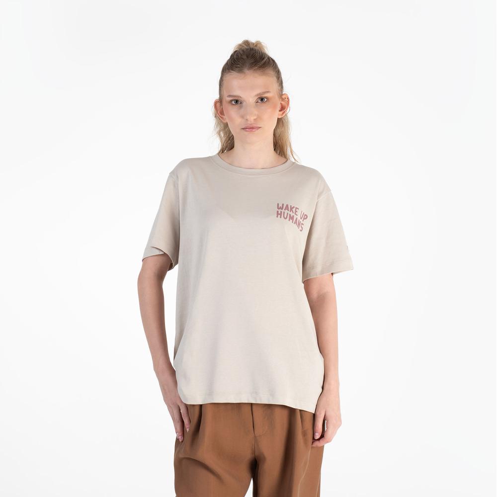 Koszulka Champion Crewneck 117497-ES057 - beżowa
