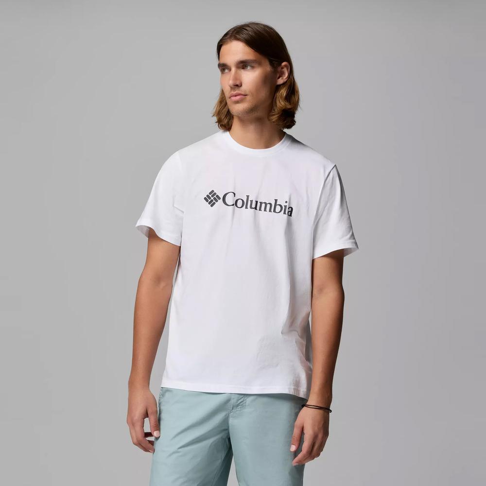 Koszulka męska Columbia CSC Basic Logo 2155001100 - biała