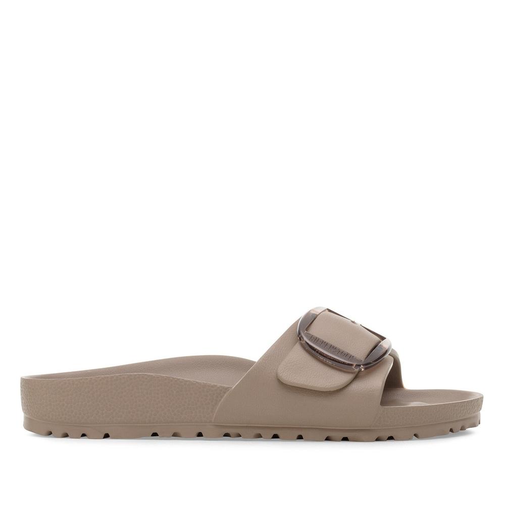 Klapki damskie Birkenstock Madrid Big Buckle 1030479 - szare