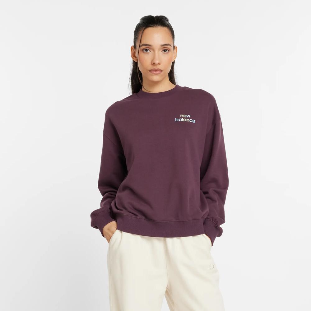 Bluza New Balance WT43559PLN - fioletowa