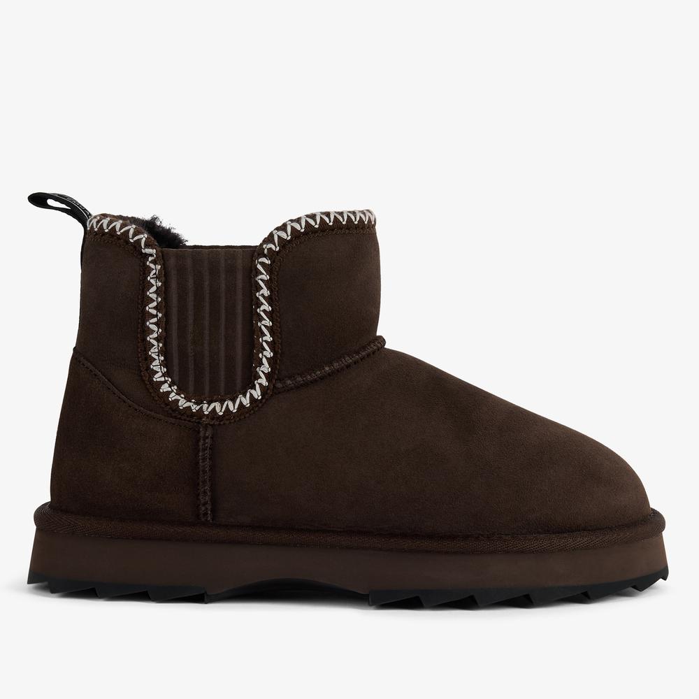 Buty damskie Emu Australia Higgie W13198CHOC - brązowe