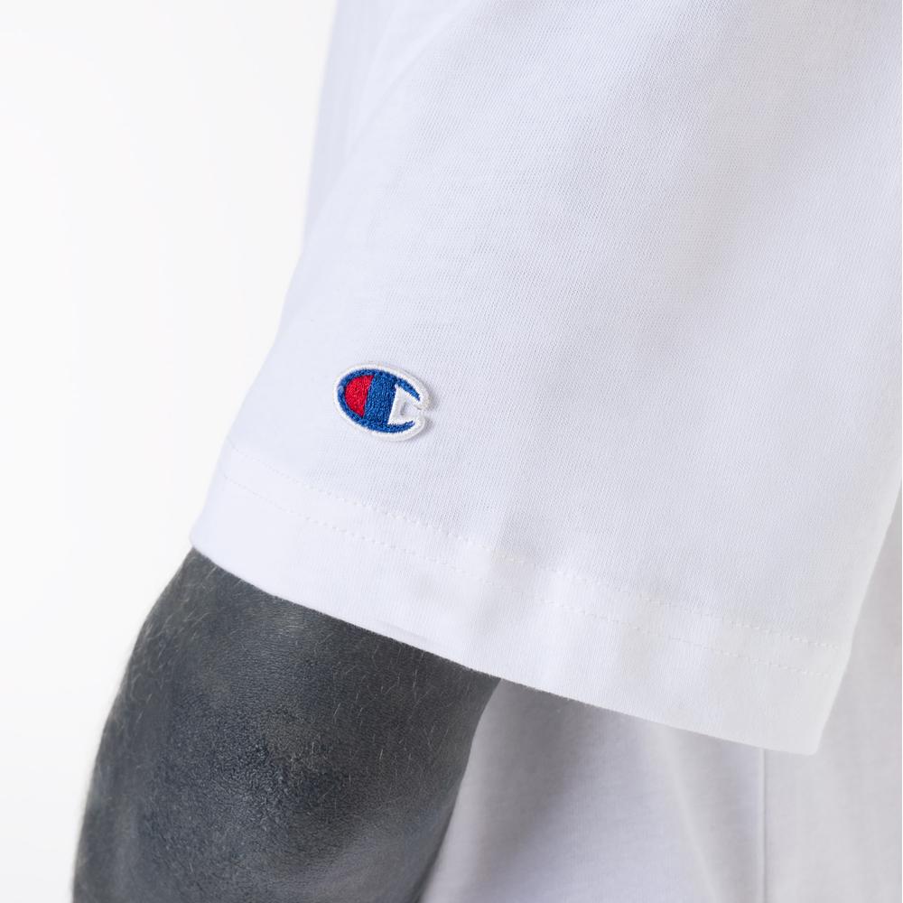 Koszulka Champion T-shape Classic Print Cotton 218640-WW001 - biała