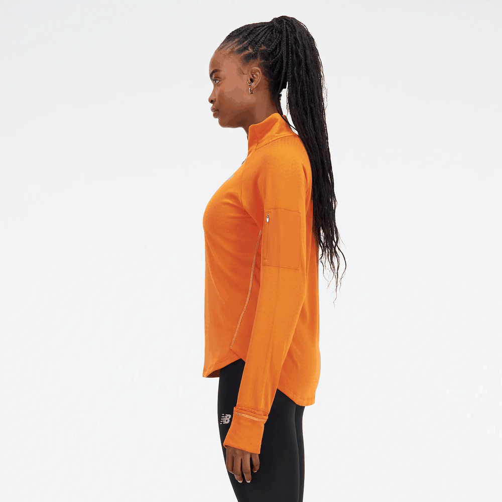 Bluza New Balance WT23252CEN - pomarańczowa