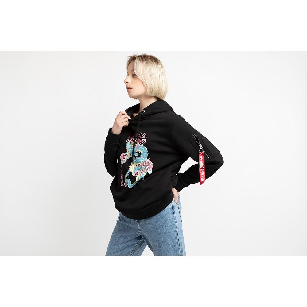 Bluza Alpha Industries Heritage Dragon Hoody 10604203 - czarna