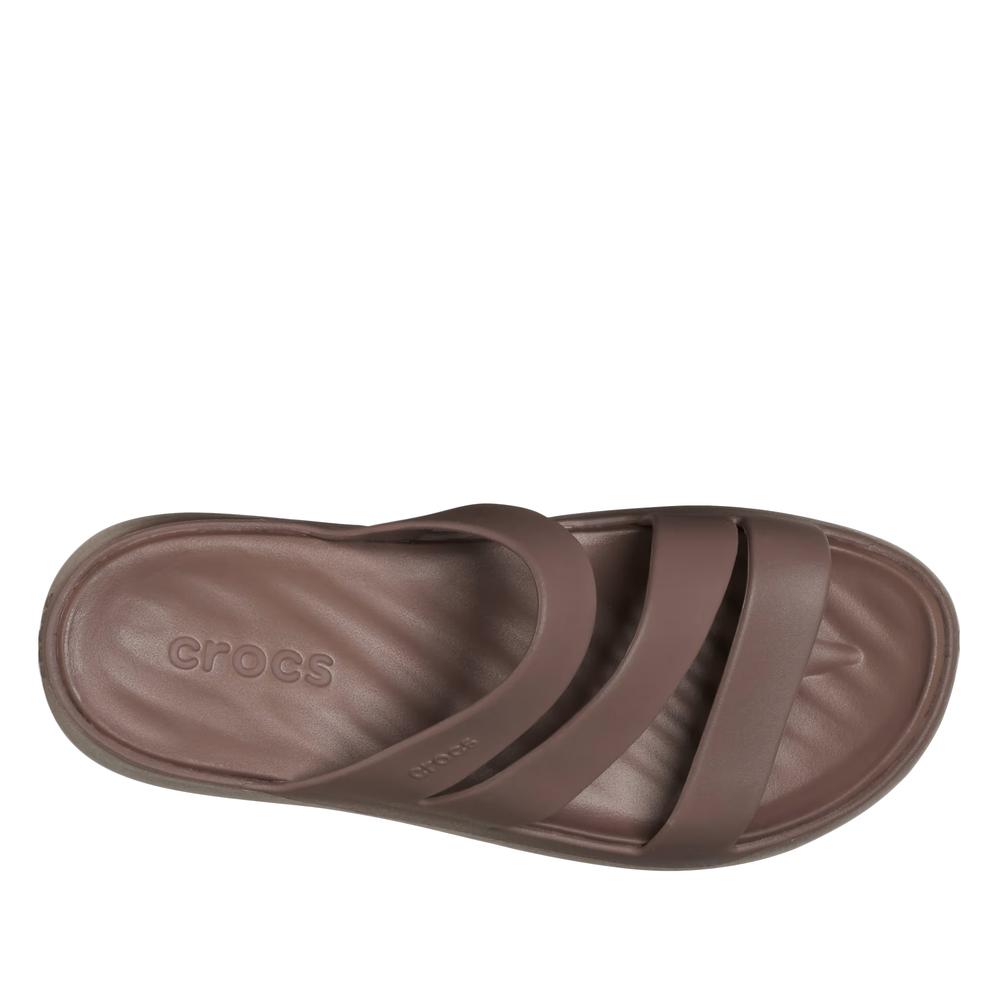 Klapki damskie Crocs Getaway Strappy 209587-0LF - brązowe