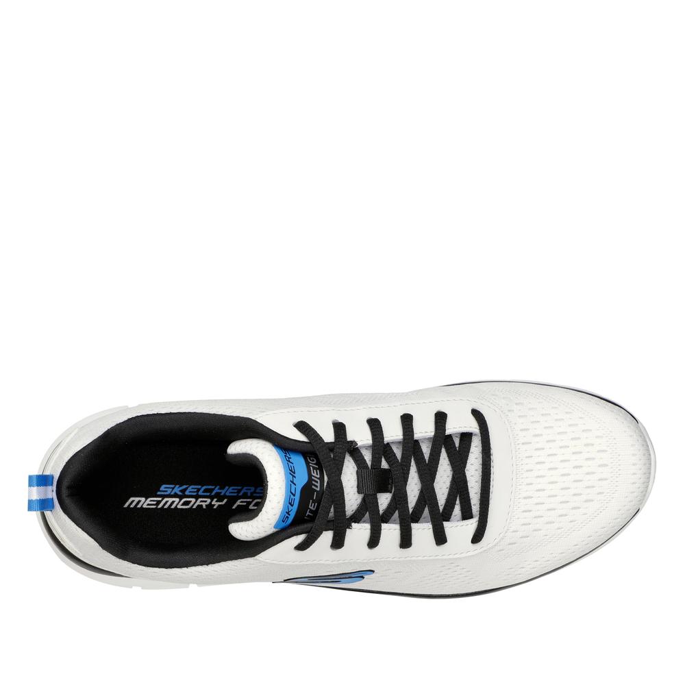 Buty męskie Skechers Track Ripkent 232399WBK - białe