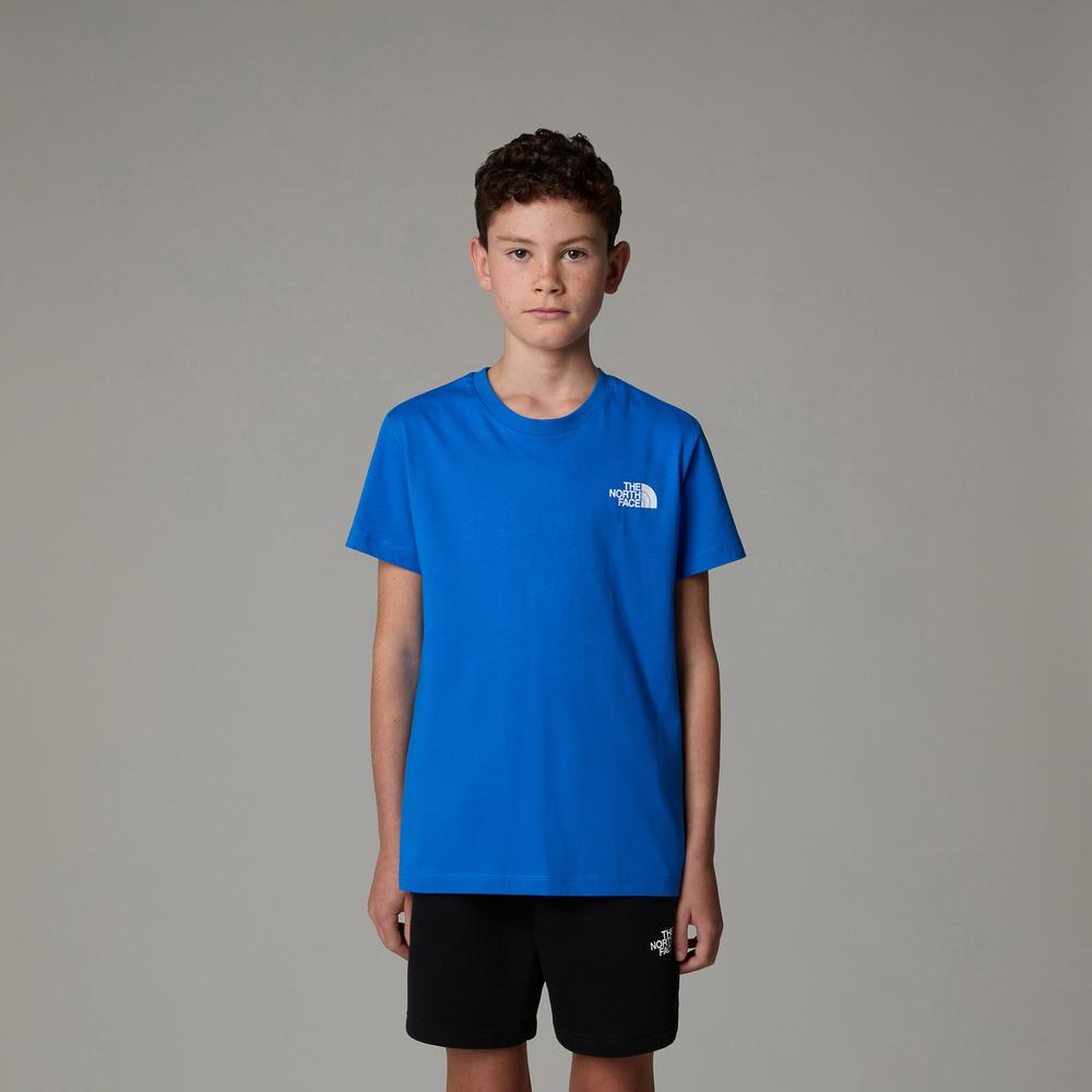 Koszulka dziecięca The North Face Redbox 0A89VT59J1 - granatowa