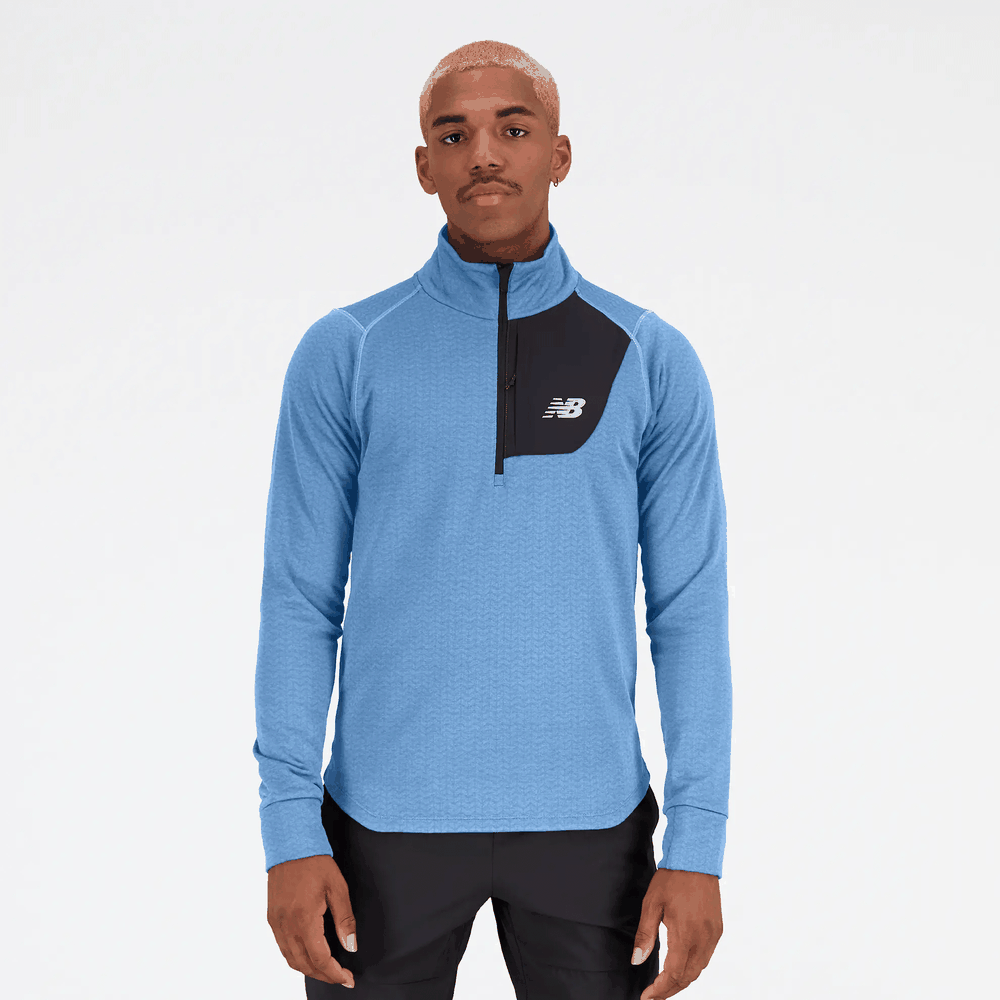 Bluza New Balance MT23252HBT - niebieska