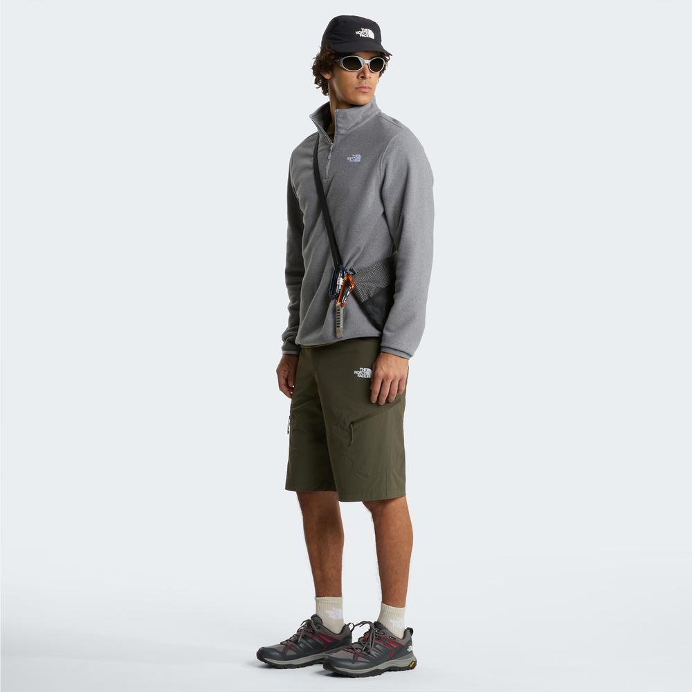 Bluza męska The North Face Glacier 1/4 Zip Fleece 0A8D0QCQI1 - szara