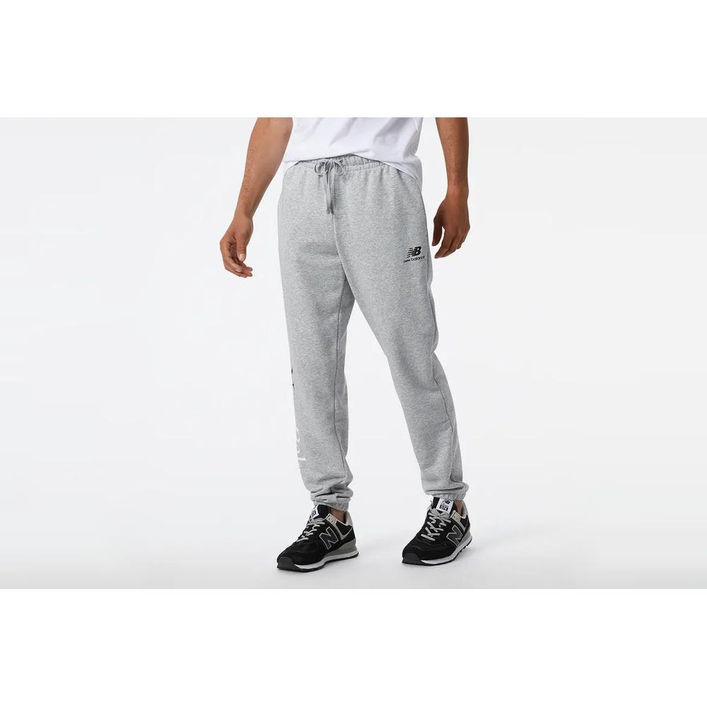 Spodnie dresowe New Balance MP21503AG - szare