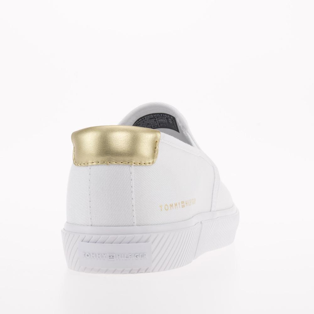 Buty Tommy Hilfiger Essential Slip-On Sneaker FW0FW06956-YBS - białe