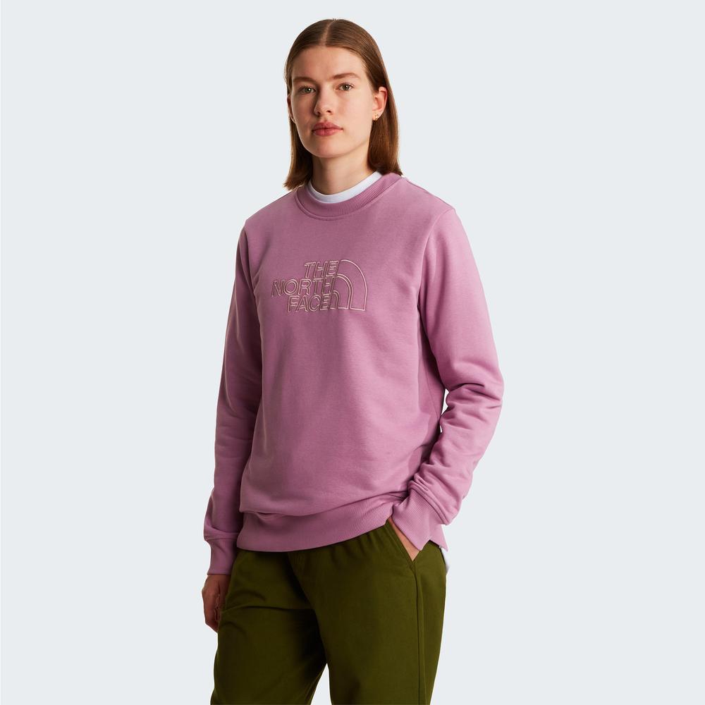 Bluza damska The North Face Drew Peak Light Crew 0A8C1EMOJ1 - różowa