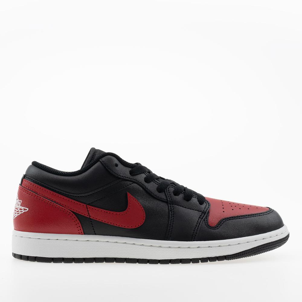 Buty męskie Nike Air Jordan 1 Low 553558-067 - czarno-czerwone