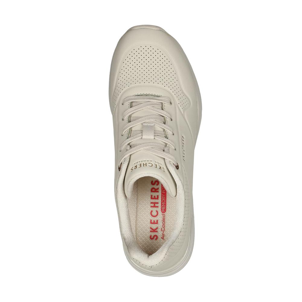 Buty damskie Skechers Million Air Elevated 155401OFWT - białe