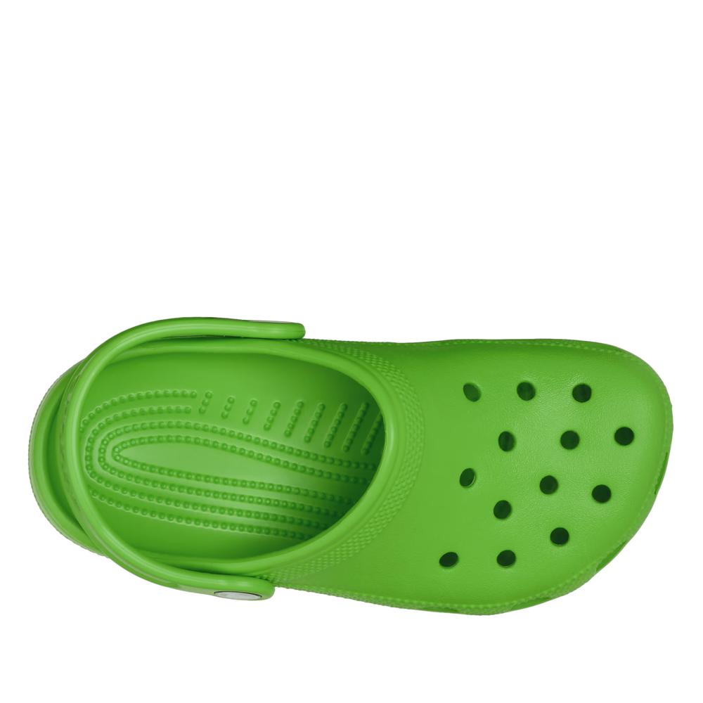 Klapki dziecięce Crocs Classic Clog 206991-30T - zielone