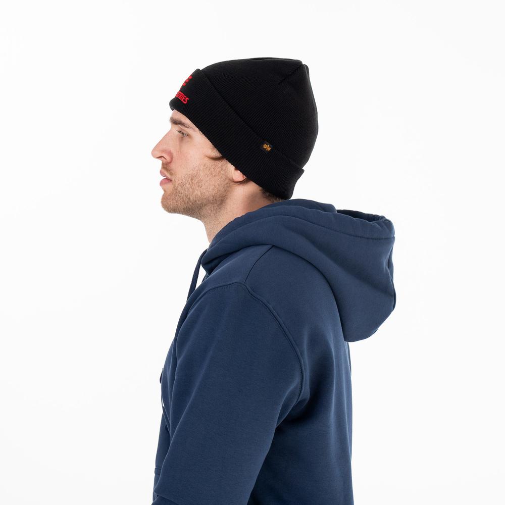 Czapka Alpha Industries 3D Beanie 16891094 - czarna