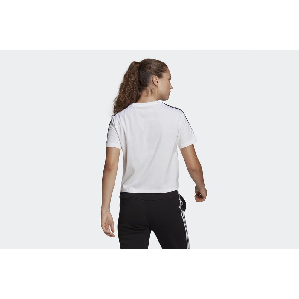 adidas Essentials Loose 3-Stripes Cropped Tee > GL0778