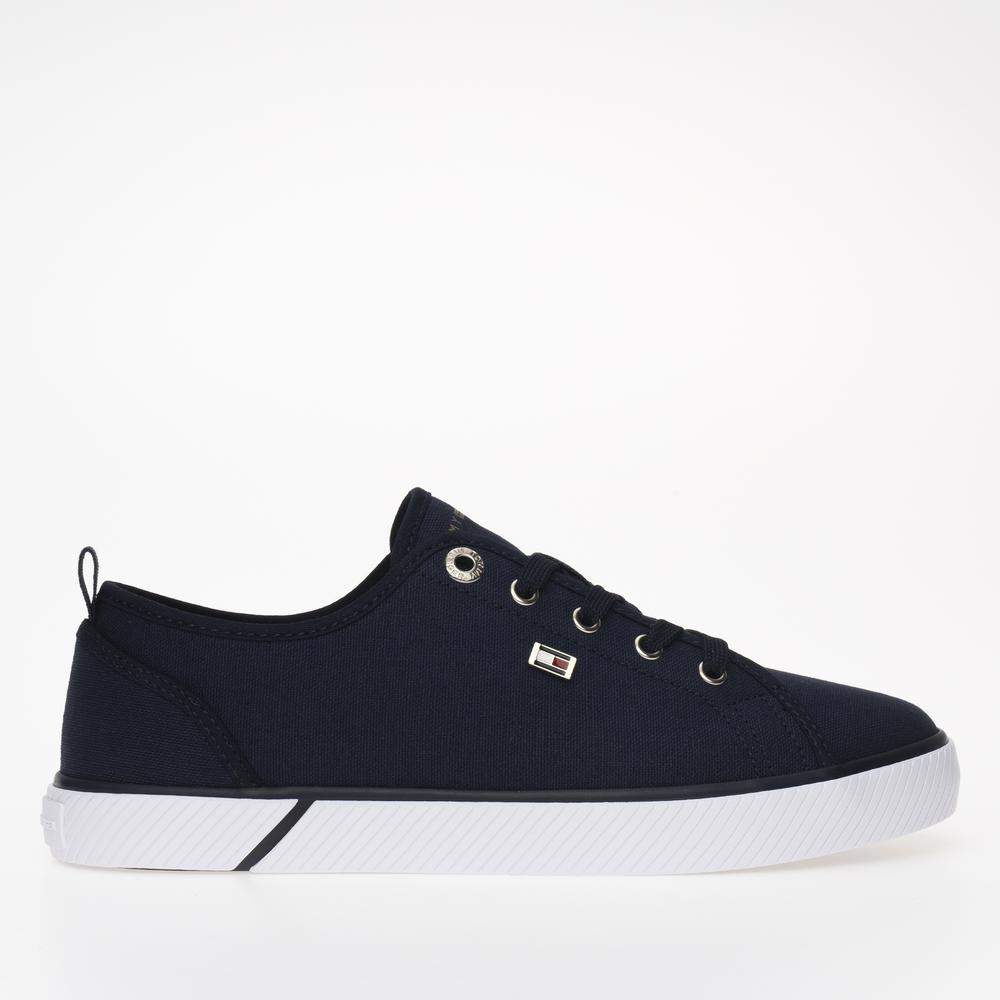 Buty Tommy Hilfiger Vulc Canvas FW0FW08063-DW6 - granatowe