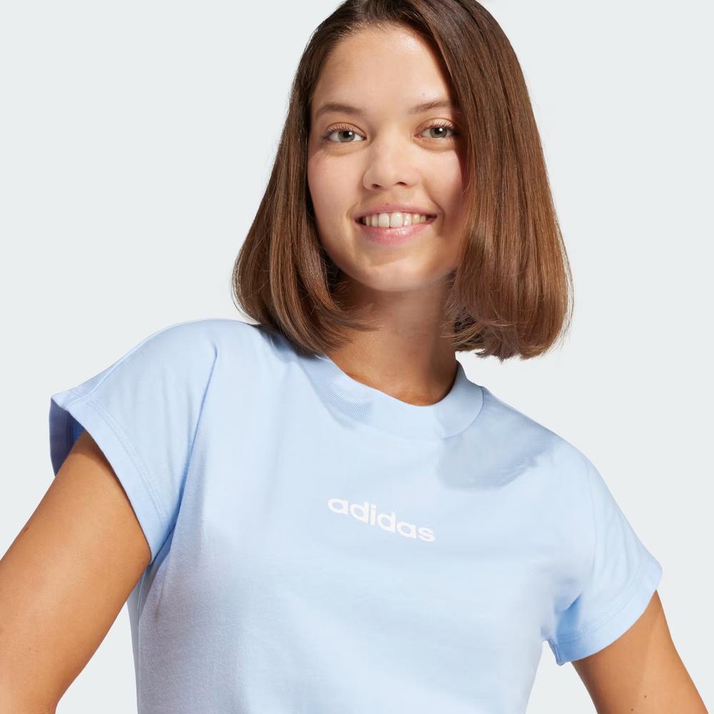 Koszulka damska adidas Sportswear Linear JG8660  - niebieska