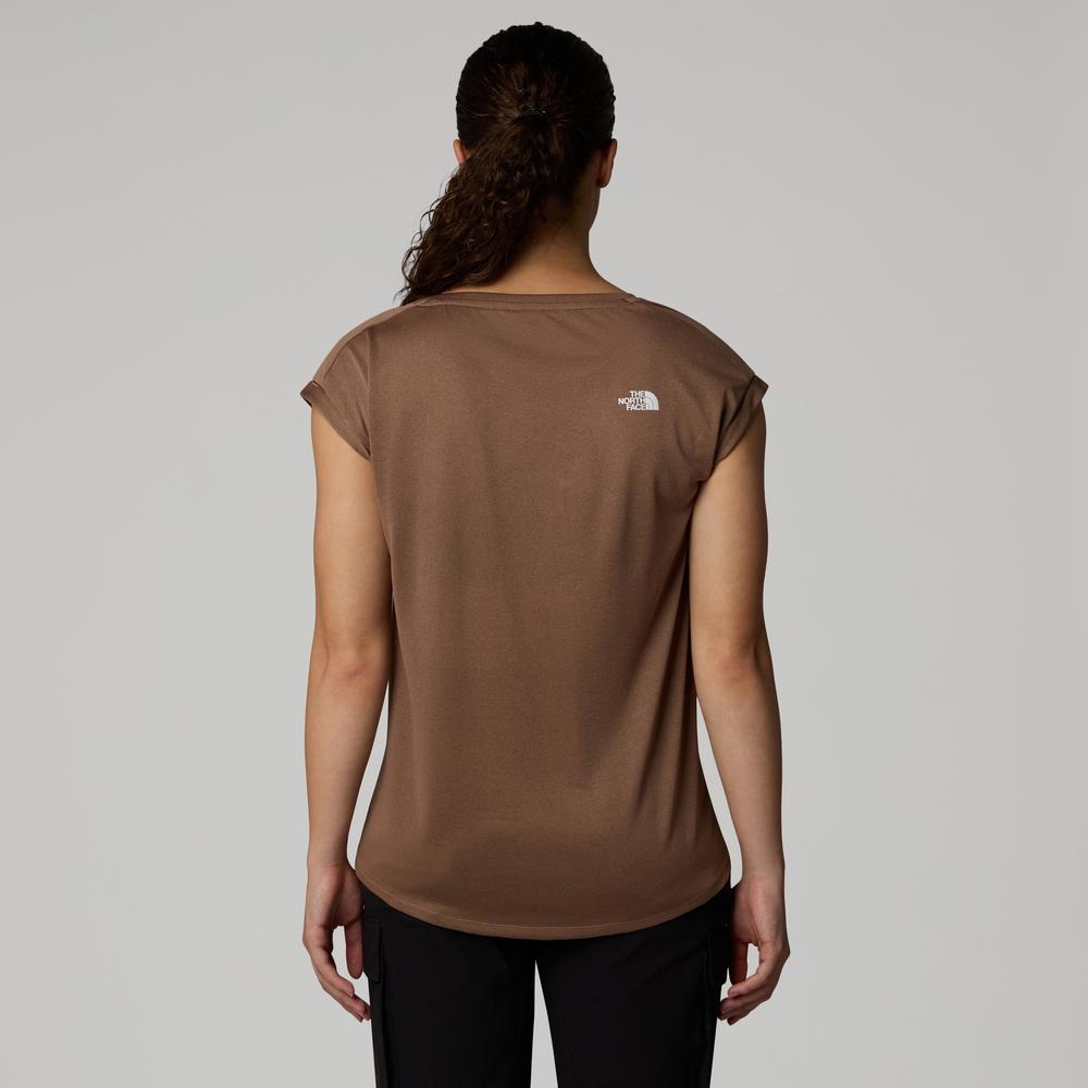 Koszulka damska The North Face Tanken 0A8BS21HX1 - brązowa