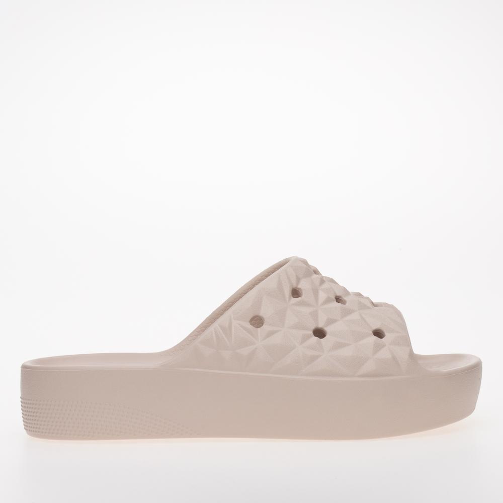 Klapki Crocs Classic Platform Geometric 209564-6UR - beżowe