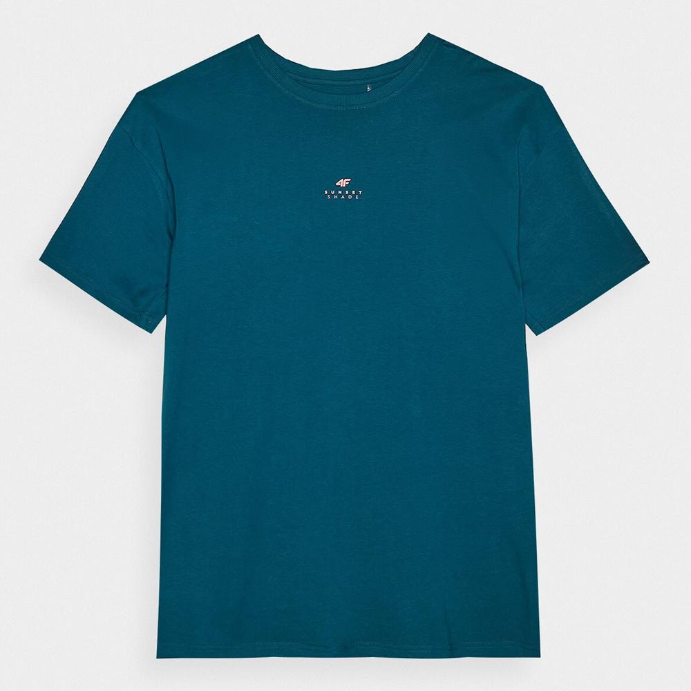 Koszulka męska 4F WSS24TTSHM128746S - niebieska