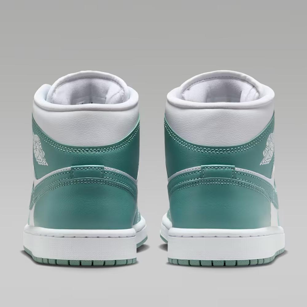Buty damskie Nike Air Jordan 1 Mid BQ6472-138 - biało- zielone