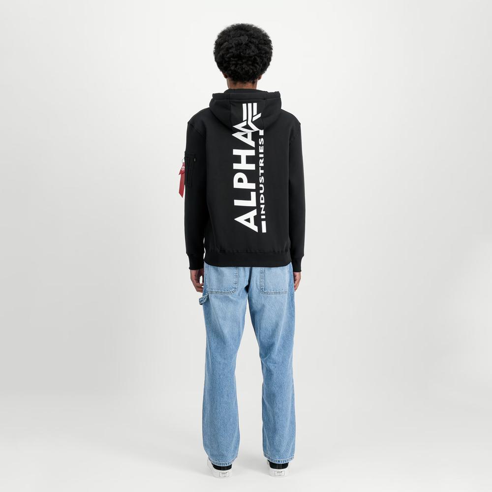 Bluza Alpha Industries Back Print Hoodie 17831803 - czarna