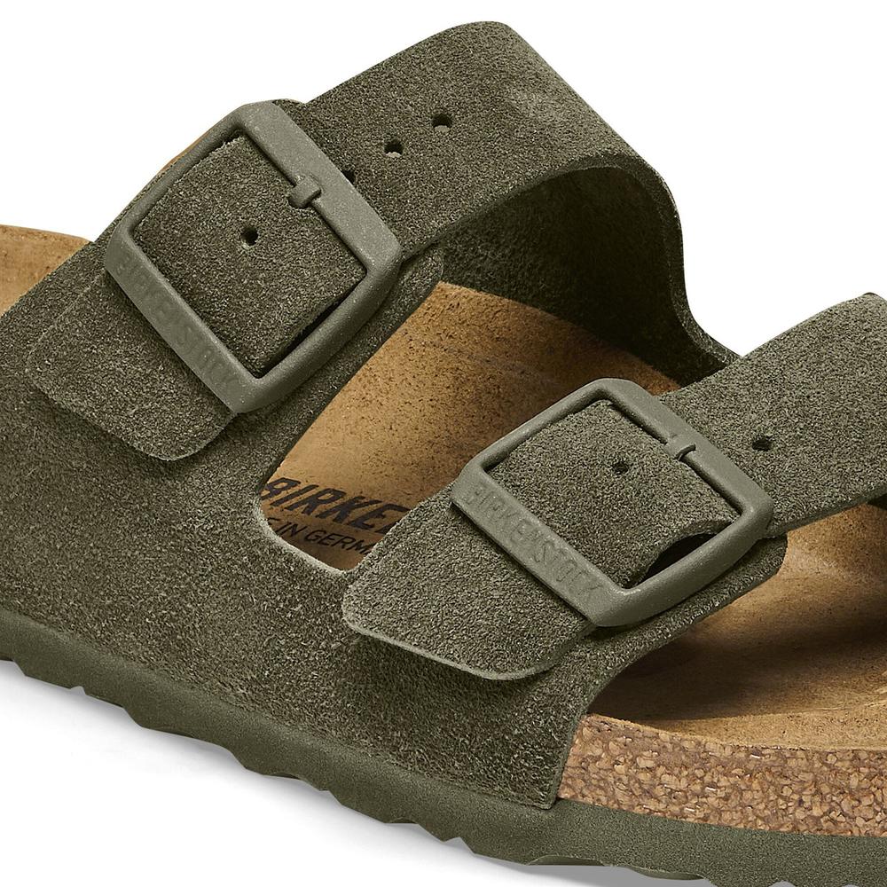 Klapki męskie Birkenstock Arizona 1025657 - zielone
