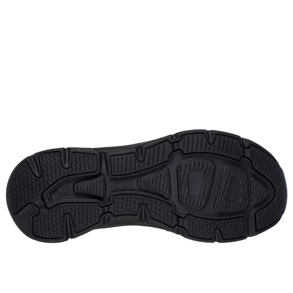 Buty damskie Skechers Relaxed Fit D'Lux Walker 2.0 Golden Step 150106BKRG - czarne