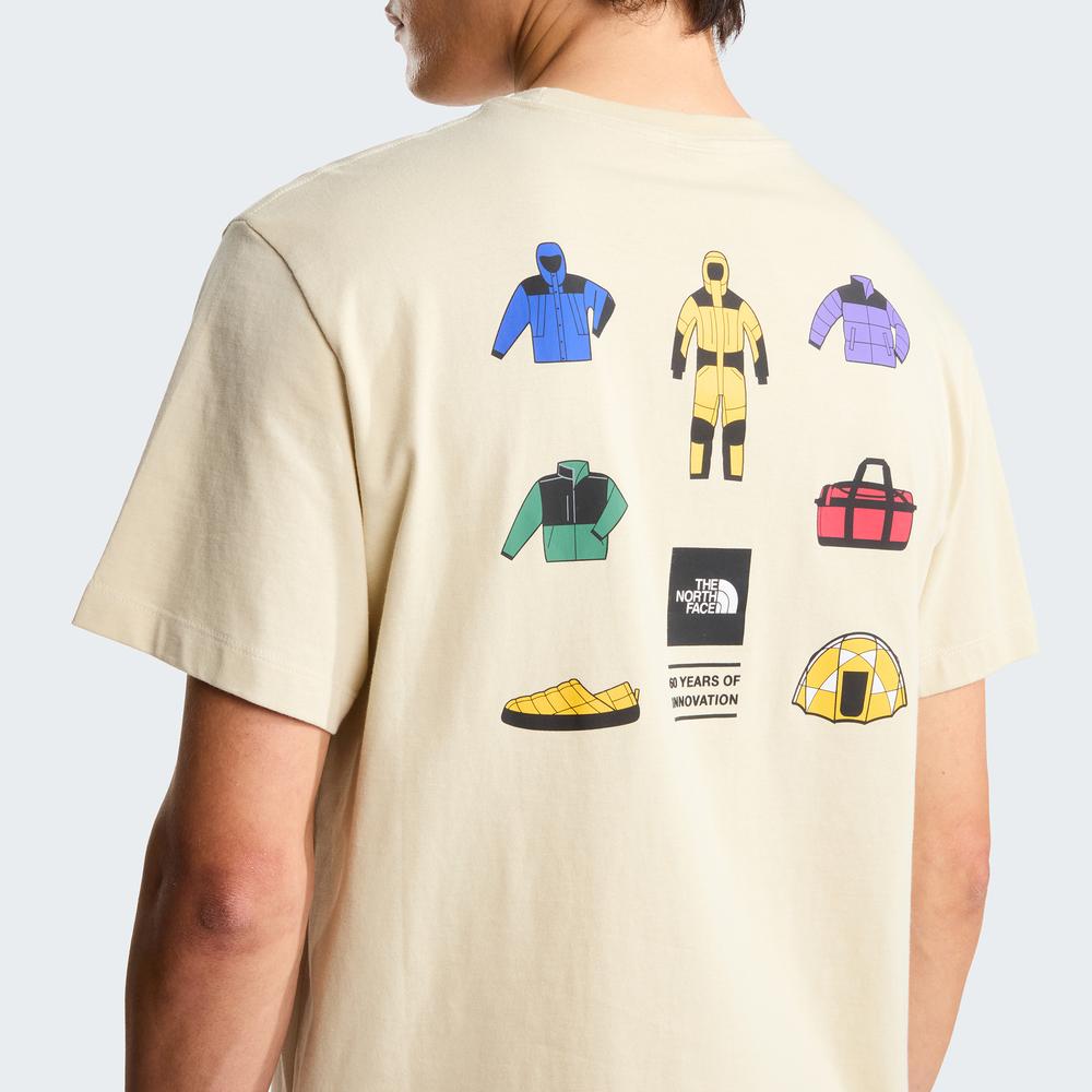 Koszulka męska The North Face Icon Celebration 0A8GASDOM1 - beżowa