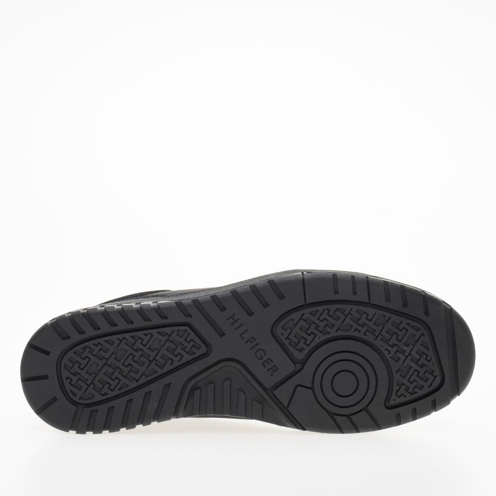 Buty Tommy Hilfiger Basket Core Leather FM0FM05040-BDS - czarne
