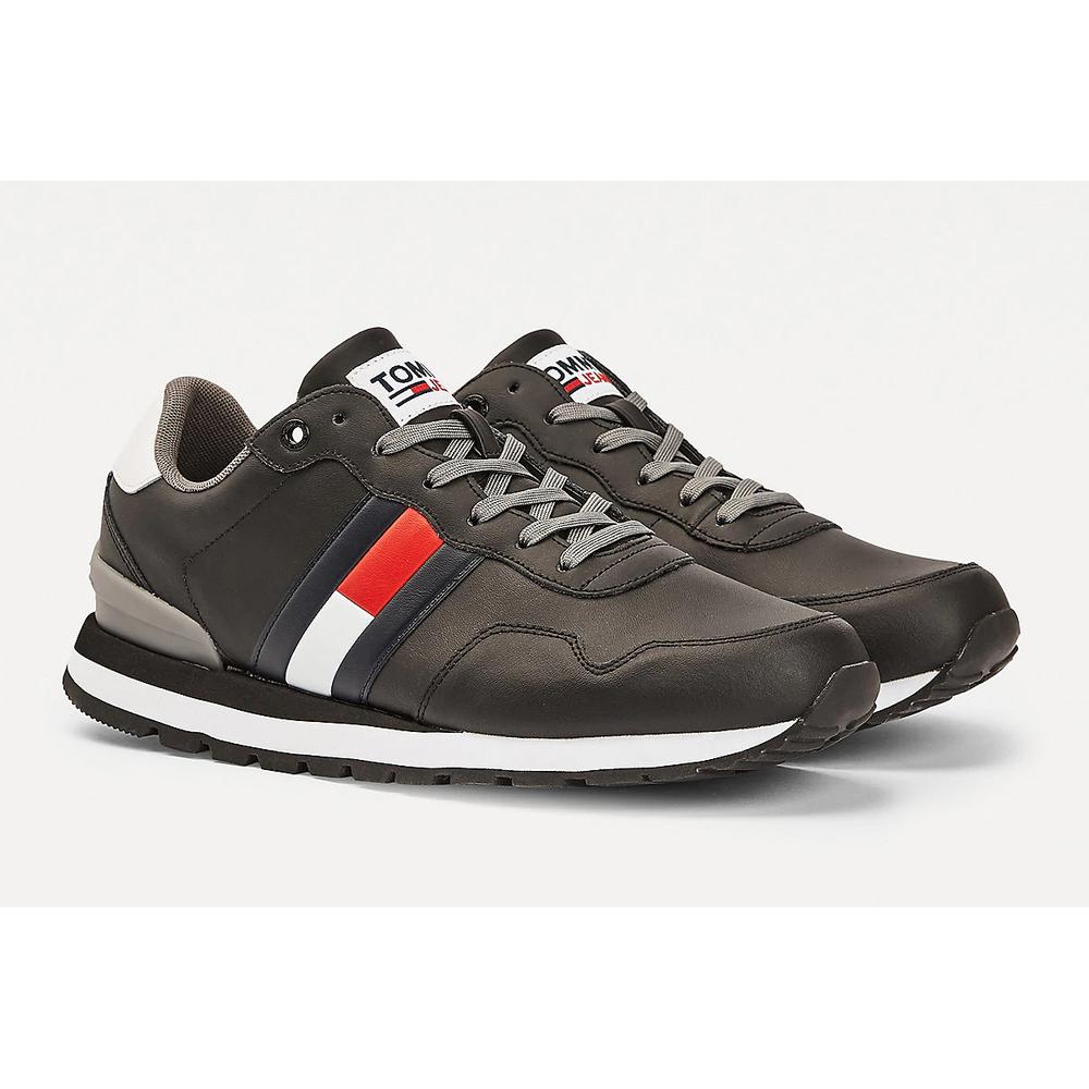 TOMMY HILFIGER LEATHER LIFESTYLE SNEAKER > EM0EM00577-BDS