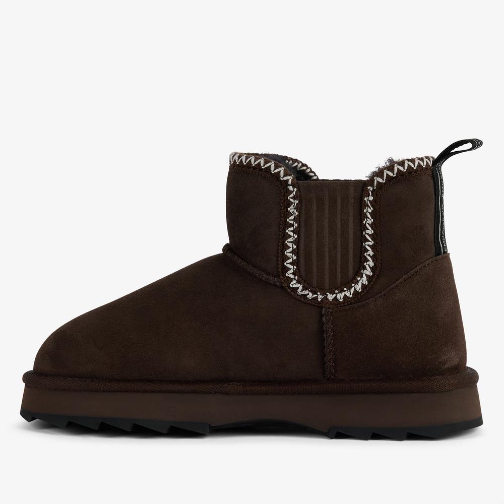 Buty damskie Emu Australia Higgie W13198CHOC - brązowe