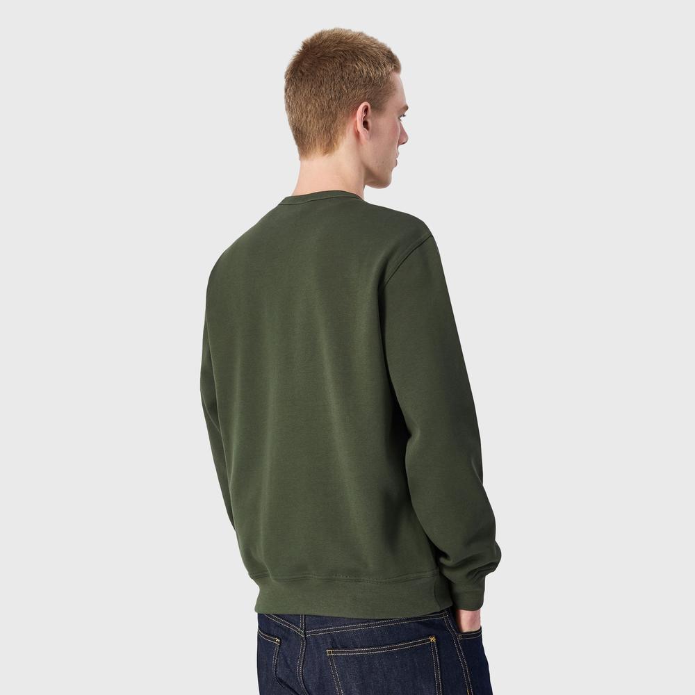 Bluza Champion Tonal C Logo Fleece Sweatshirt 220275-GS508 - zielona