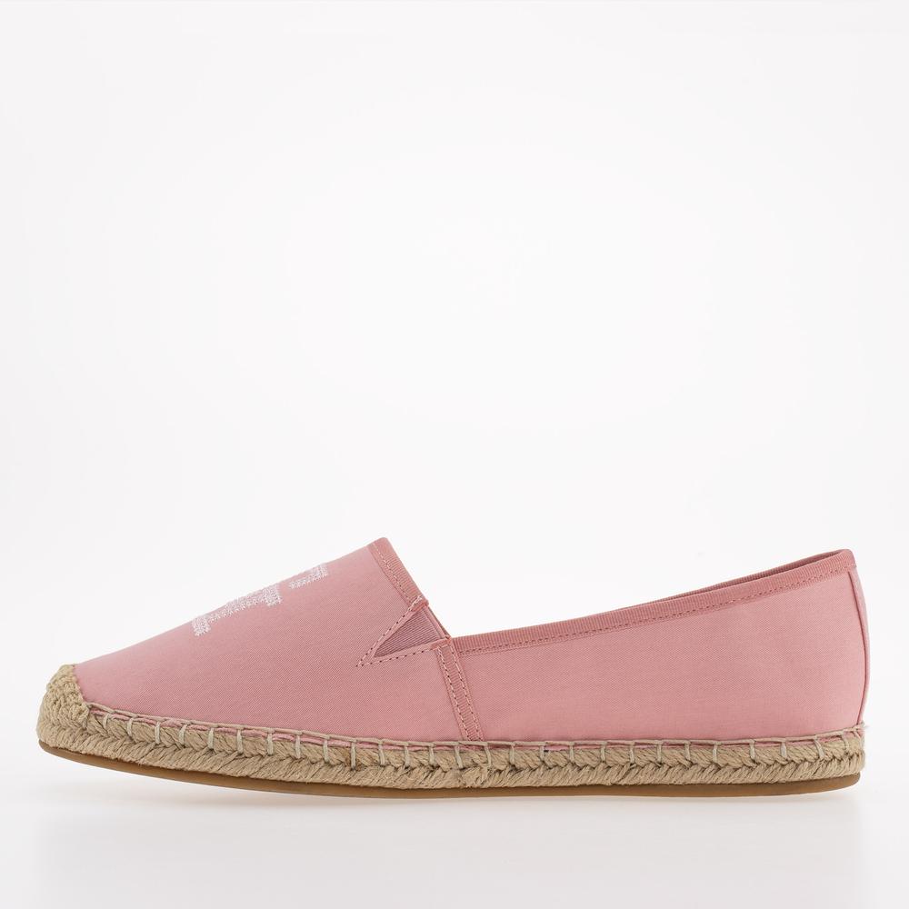 Buty Tommy Hilfiger Embroidered Espadrille FW0FW07101-TQS - różowe