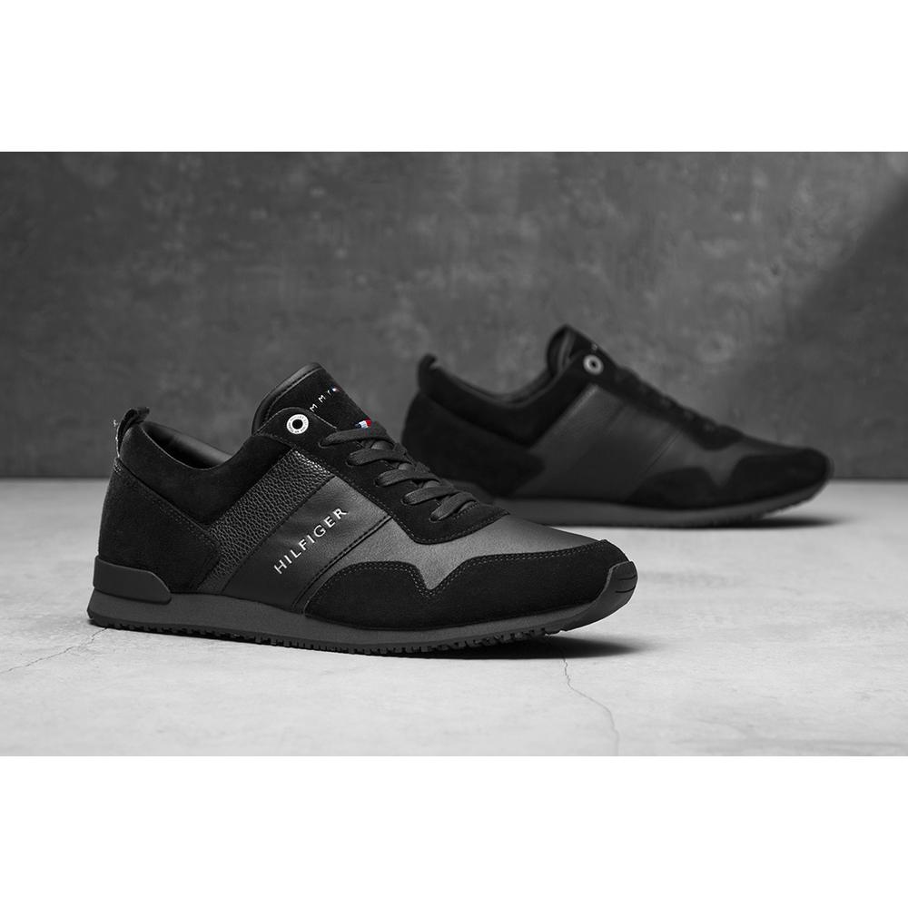 TOMMY HILFIGER ICONIC LEATHER SUEDE > FM0FM00924 990