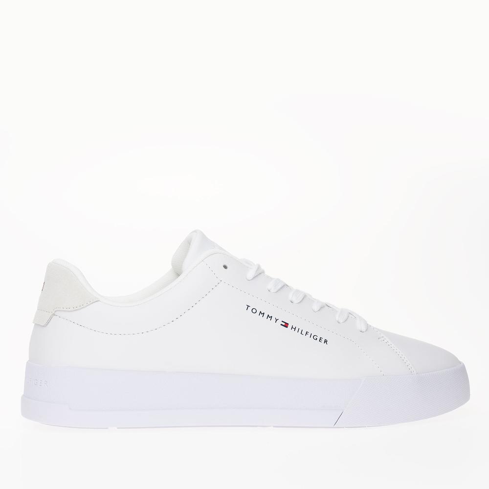 Buty Tommy Hilfiger Court Leather FM0FM04971-YBS - białe