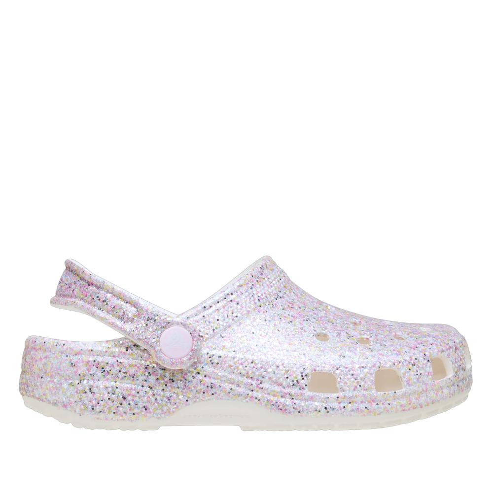 Klapki młodzieżowe Crocs Classic Fantasy Glitter Clog 212561-100 - multikolor