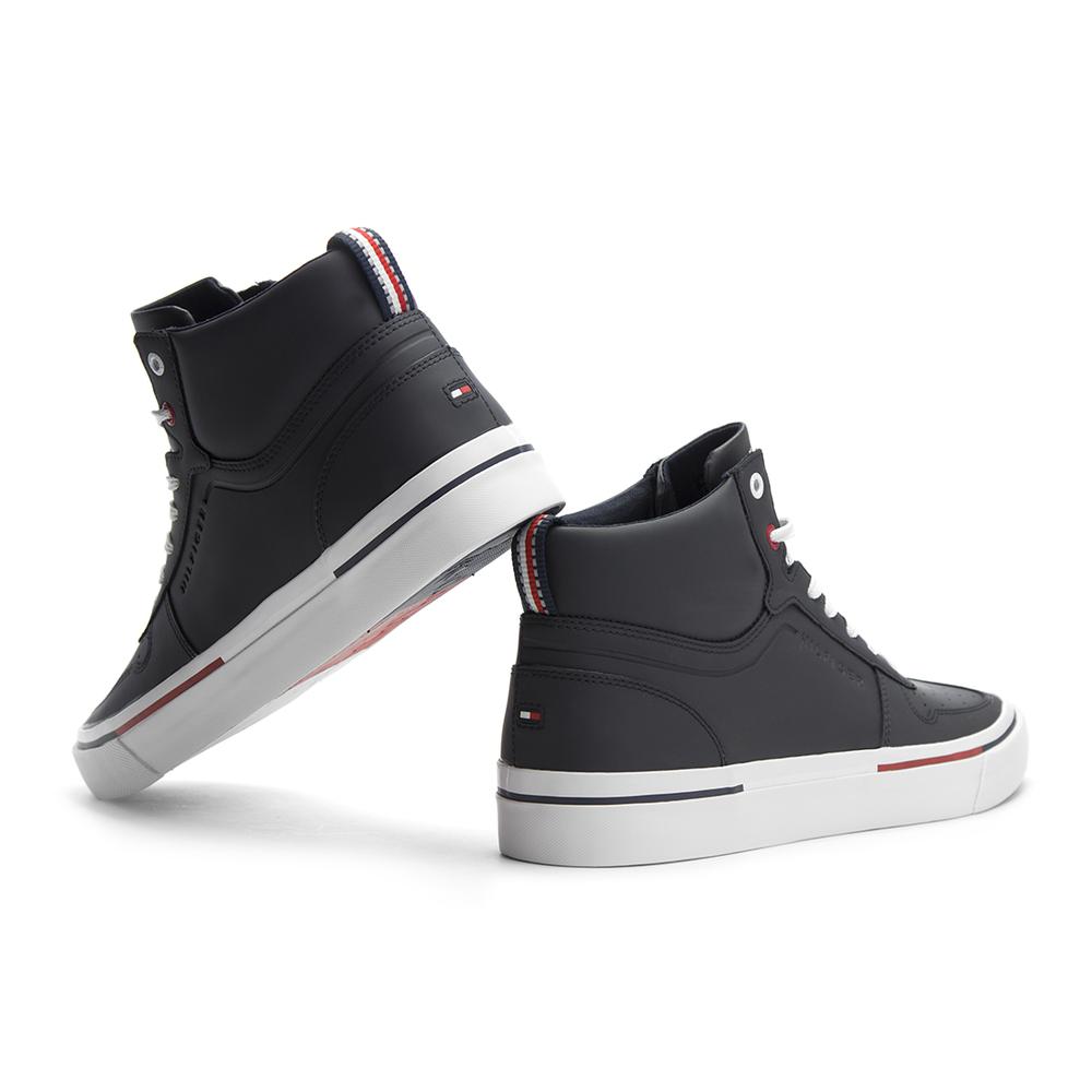 TOMMY HILFIGER CORE CORPORATE HIGH VULC SNEAKER > FM0FM02276 403