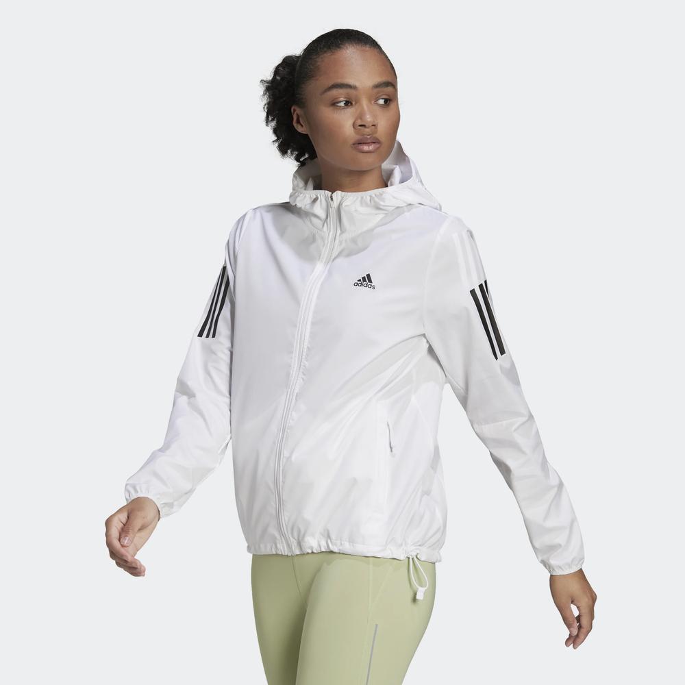 Kurtka adidas Own The Run Hooded Windbreaker HB9369 - biała