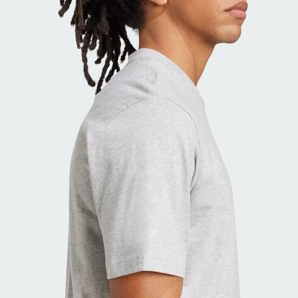 Koszulka męska adidas Sportswear Essentials Linear Single JE9002 - szara