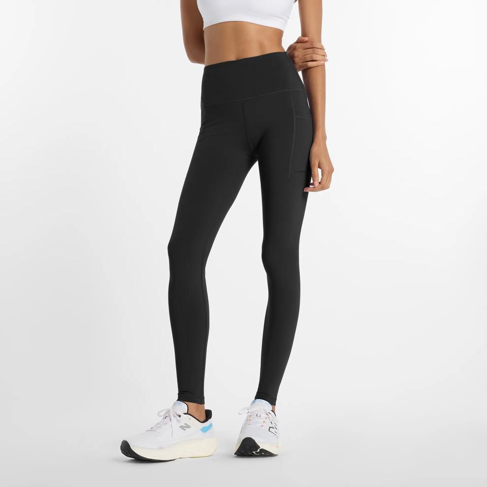 Legginsy damskie New Balance Sleek WP51275BK - czarne